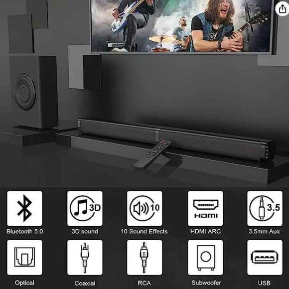 GOKUID STORM 2.1 CH SOUND BAR WITH SUBWOOFER BRAND NEW IN BOX - Picture 4 of 9